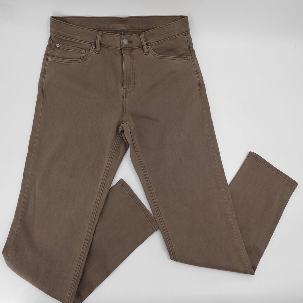 Vuori Pants Mens 33 Brown Slim Straight Stretch 5-Pocket Athletic Denim Twill